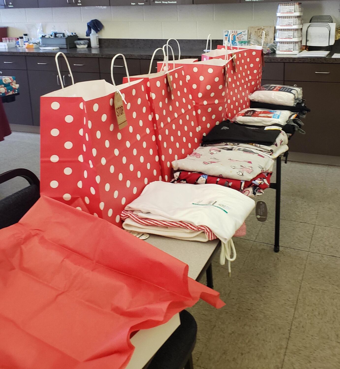 Senior Angel Gifts collected at TCAT Elizabethton